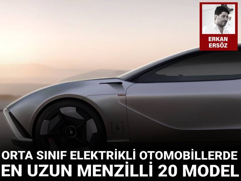 Orta sınıf elektrikli otomobillerde en uzun menzilli 20 model