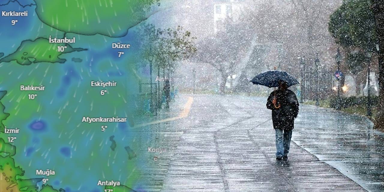 Meteoroloji'den pazar raporu: Kar ve sağanak uyarısı yapıldı