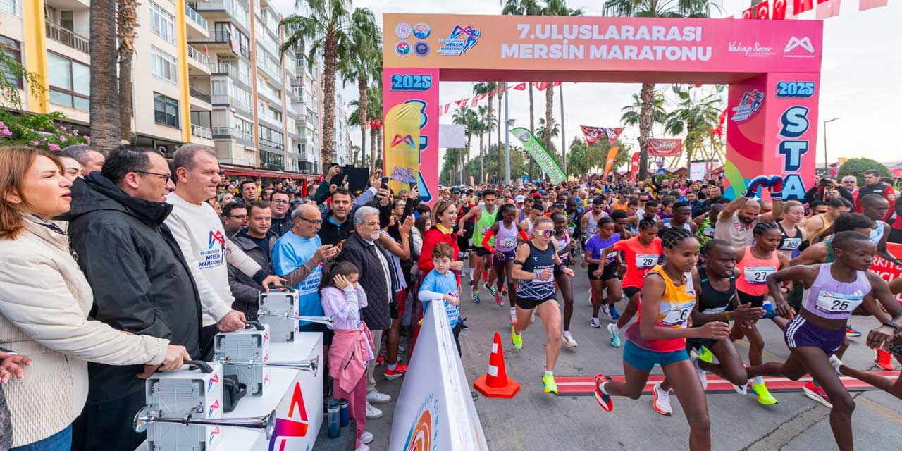 7. Uluslararası Mersin Maratonu'nda start verildi