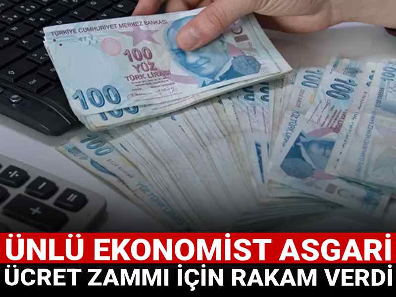 Ünlü ekonomist asgari ücret zammı için rakam verdi