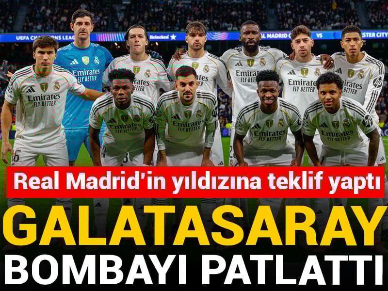 Galatasaray bombayı patlattı: Real Madrid'in yıldızına teklif yaptı