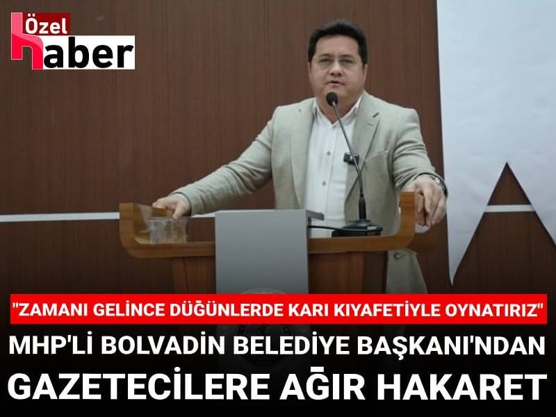 MHP'li Bolvadin Belediye Başkanı'ndan gazetecilere ağır hakaret: Zamanı gelince düğünlerde karı kıyafetiyle oynatırız