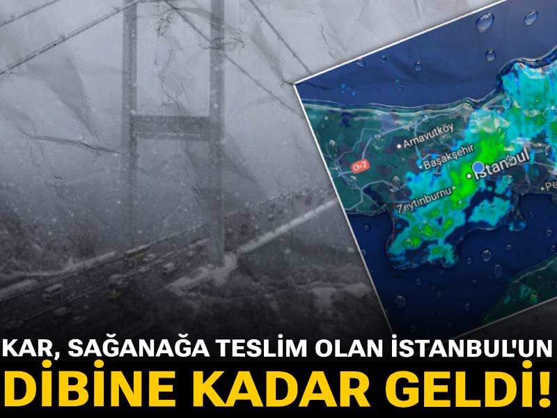 Meterolojiden uyarı geldi! Kar, sağanağa teslim olan İstanbul'un dibine kadar geldi!