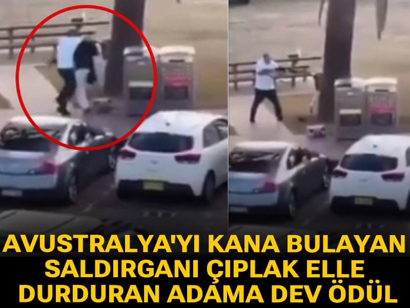 Avustralya'yı kana bulayan saldırganı çıplak elle durduran adama dev ödül