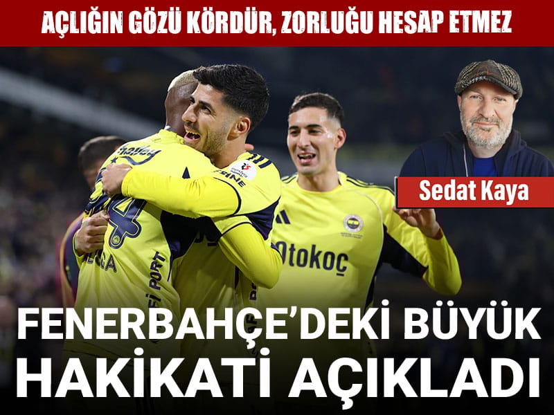 Fenerbahçe'deki büyük hakikati açıkladı