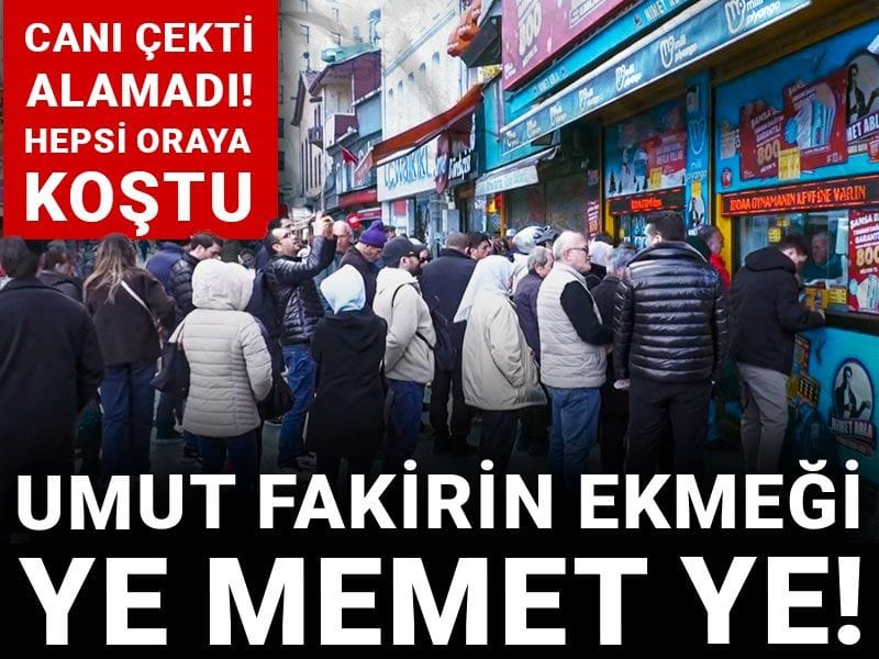 Canı çekti alamadı! Hepsi oraya koştu: Umut fakirin ekmeği ye Memet ye