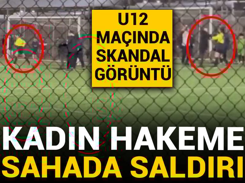Kadın hakeme saha ortasında yumruklu saldırı: Anında bileti kesildi