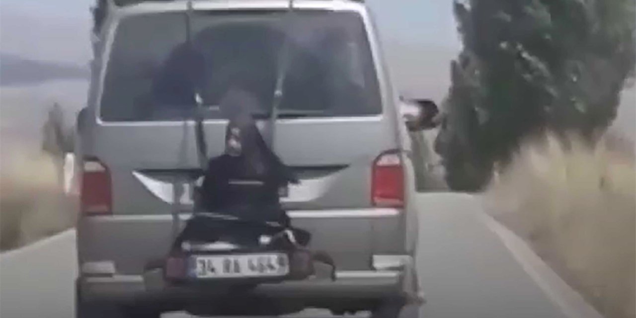 Kadını bagaja bağlayıp taşıdılar