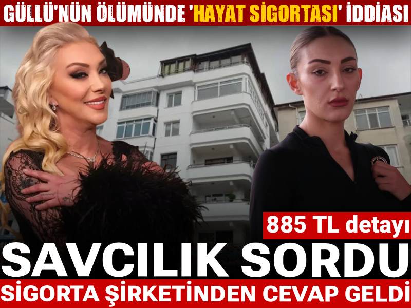 Güllü'nün ölümünde 'hayat sigortası' iddiası: Savcılık sordu sigorta şirketinden cevap geldi