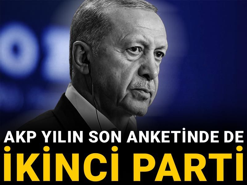 AKP yılın son anketinde de ikinci parti