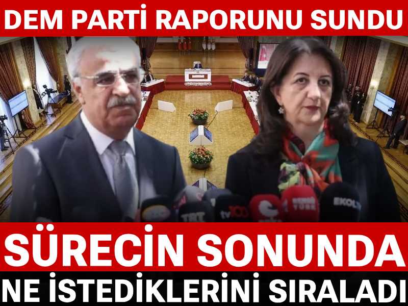 DEM Parti sürecin sonunda ne istediklerini sıraladı
