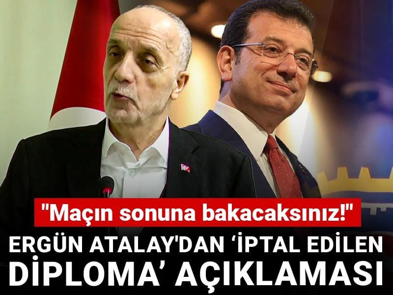 Ergün Atalay'dan iptal edilen diploma açıklaması: "Maçın sonuna bakacaksınız!"