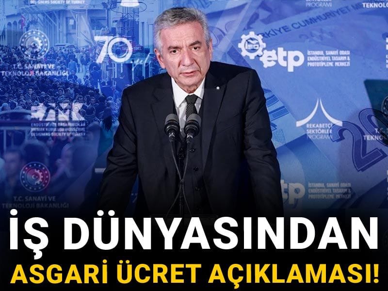 İş dünyasından asgari ücret açıklaması!