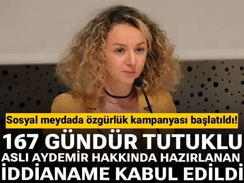 167 gündür tutuklu Aslı Aydemir hakkında hazırlanan iddianame kabul edildi!