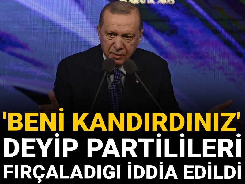 Erdoğan'ın 'beni kandırdınız' deyip partilileri fırçaladığı iddia edildi