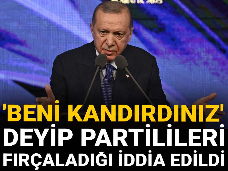 Erdoğan'ın 'beni kandırdınız' deyip partilileri fırçaladığı iddia edildi