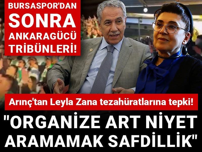 Arınç'tan Leyla Zana tezahüratlarına tepki! "Organize art niyet aramamak safdilik"