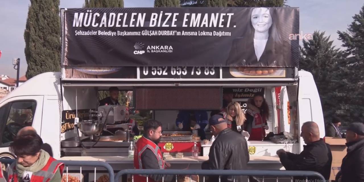 CHP Ankara İl Örgütü Gülşah Durbay için lokma dağıttı