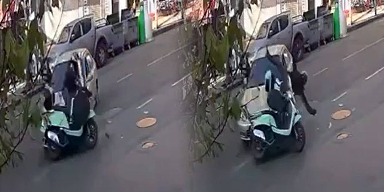 Tekirdağ'da korkutan kaza! Otomobille motosiklet çarpıştı