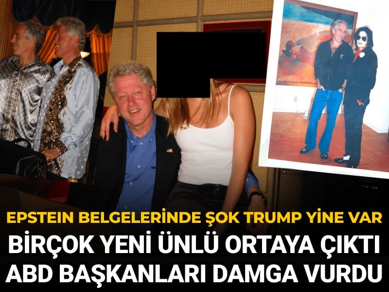 Epstein belgelerinde şok üstüne şok: Trump yine çıktı eski başkan Clinton damga vurdu