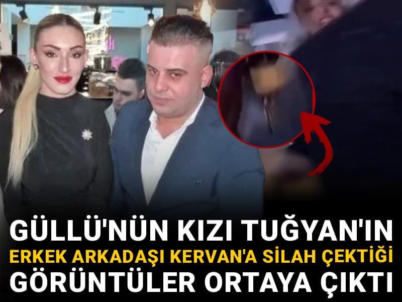 Güllü'nün kızı Tuğyan'ın erkek arkadaşı Kervan'a silah çektiği görüntüler ortaya çıktı