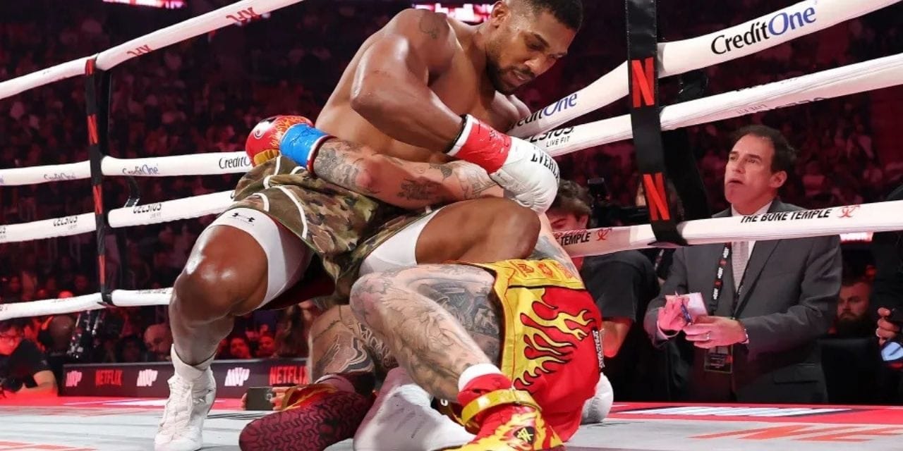 Anthony Joshua Jake Paul boks maçı nakavatla bitti