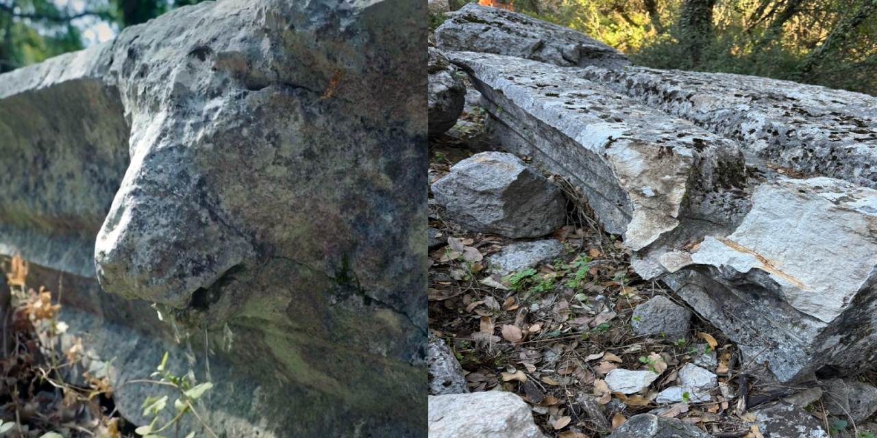 Büyük İskender'in bile giremediği kentteki 2 bin yıllık aslan başını kırdılar