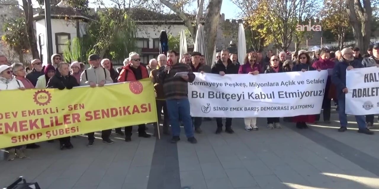 Sinop'ta bütçe protestosu: İktidar bütçeyi sermayenin kirli enerji projelerine peşkeş çekmektedir