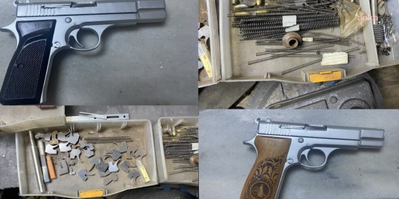 Rize'de kaçak silah atölyesine baskın: 3 gözaltı