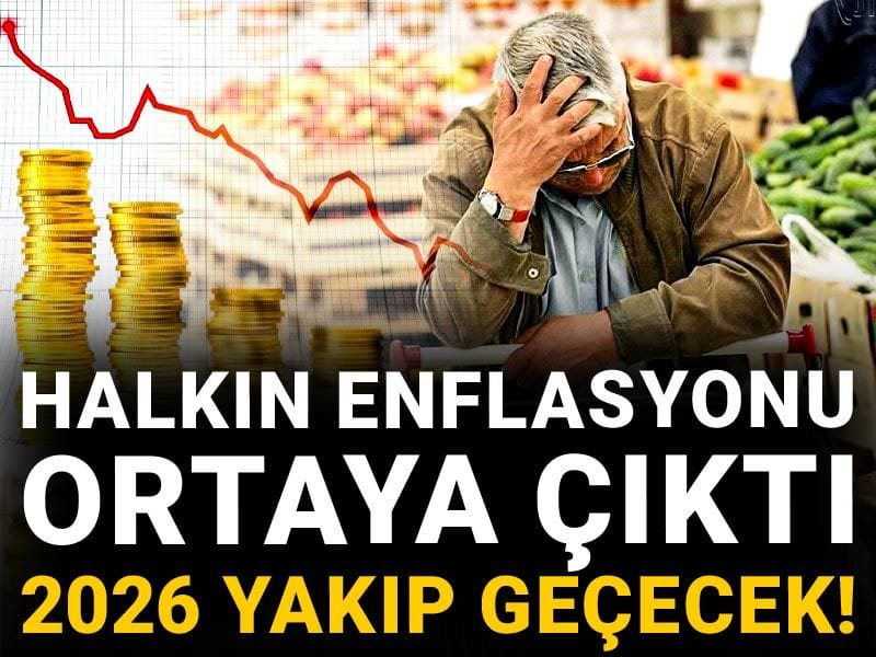 Halkın enflasyonu ortaya çıktı: 2026 yakıp geçecek!