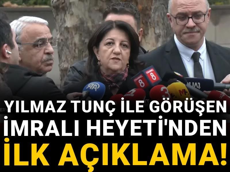 Son Dakika | Yılmaz Tunç ile görüşen İmralı Heyeti'nden ilk açıklama!