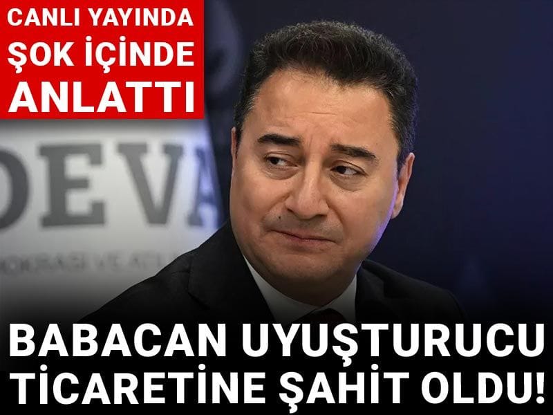 Babacan uyuşturucu ticaretine şahit oldu! Canlı yayında şok içinde anlattı