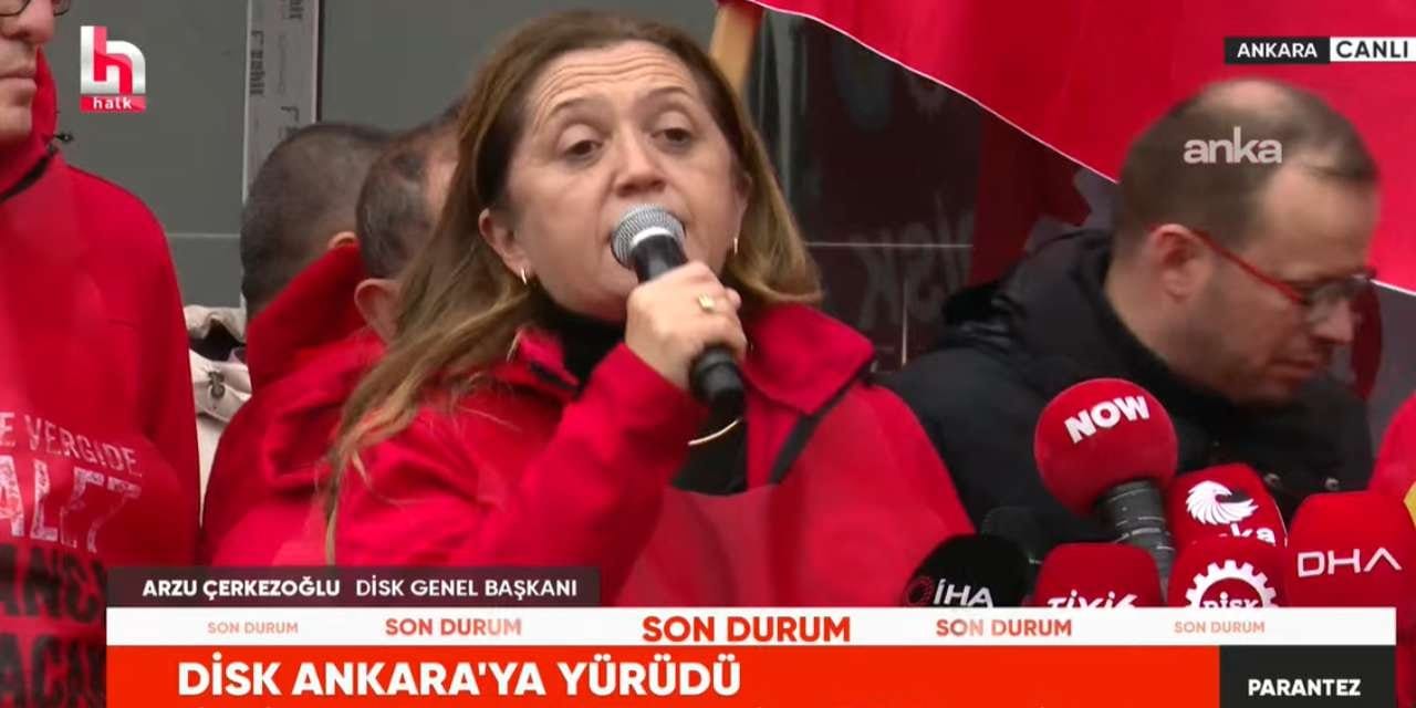 Son dakika | DİSK asgari ücret için Ankara'ya yürüdü