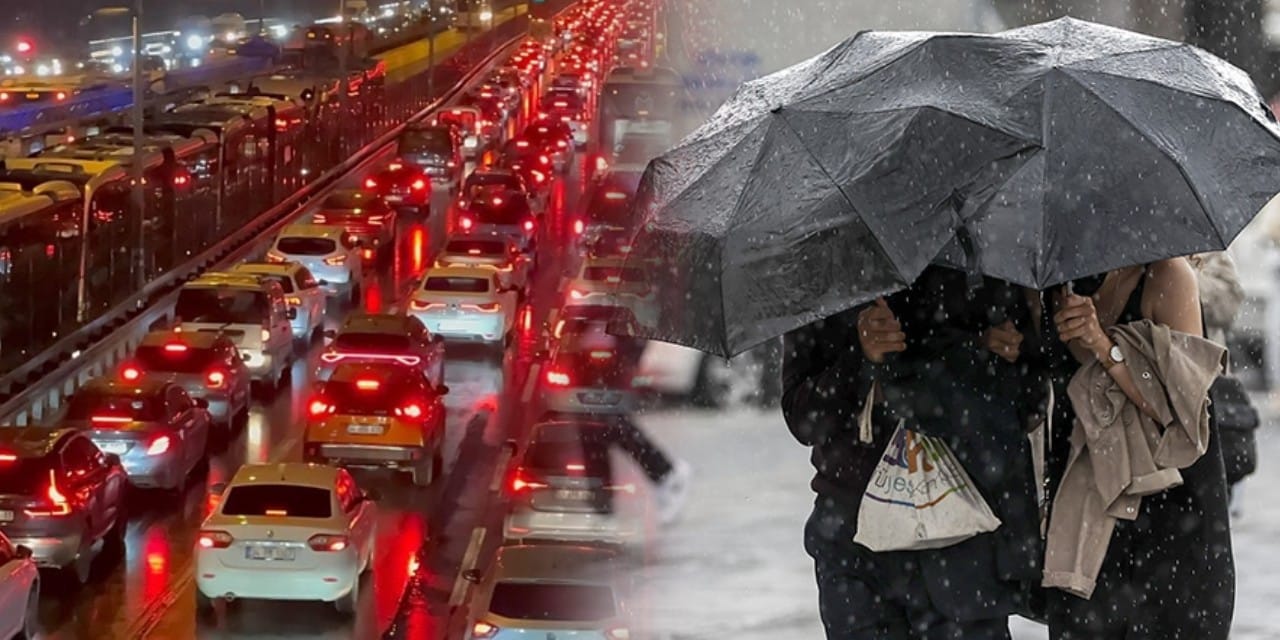 Sağanak yağmur trafiği felç etti! İstanbul'da yoğunluk yüzde 90'a ulaştı