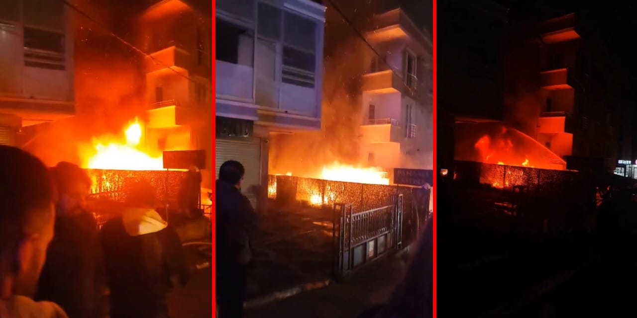 Ümraniye'de iş yerinde korkutan yangın! Kısa sürede tüm binayı sardı