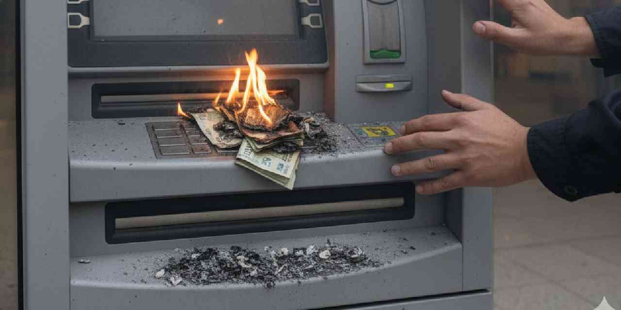 Bankaya yatırdığı paralar bir anda küle döndü!