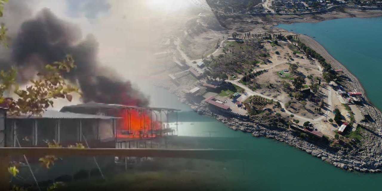 Esnafın iş yerini kundaklığı Amerikan Adası'nın son hali ortaya çıktı