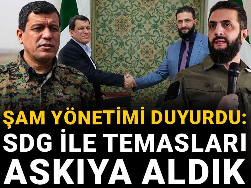 Şam yönetimi: SDG ile temasları askıya aldık