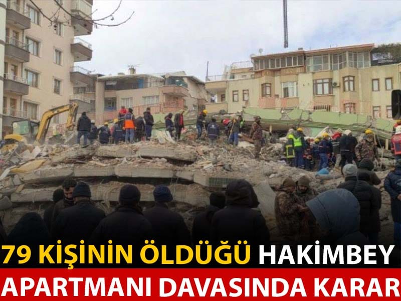 Hakimbey Apartmanı davasında karar: 4 sanığa hapis cezası