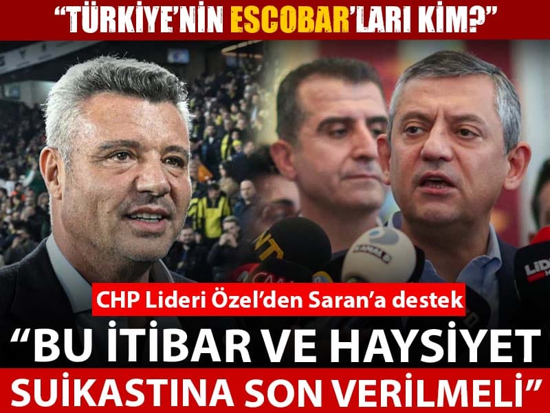 Özgür Özel'den Saran'a destek: Bu itibar ve haysiyet suikastına son verilmeli