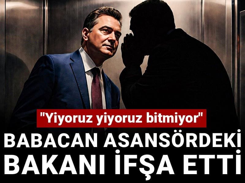 Babacan asansördeki Bakanı ifşa etti: Yiyoruz yiyoruz bitmiyor