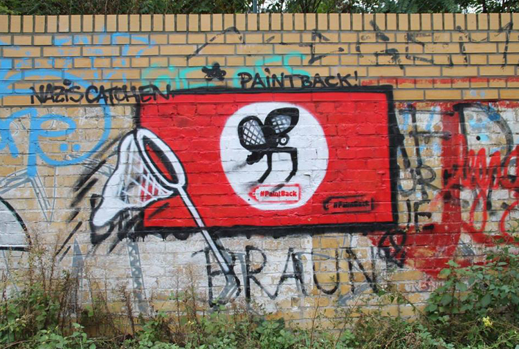 Faşizme ‘en iyi cevap’: Almanya’da grafiti sanatçıları Nazi sembollerini sanata dönüştürüyor