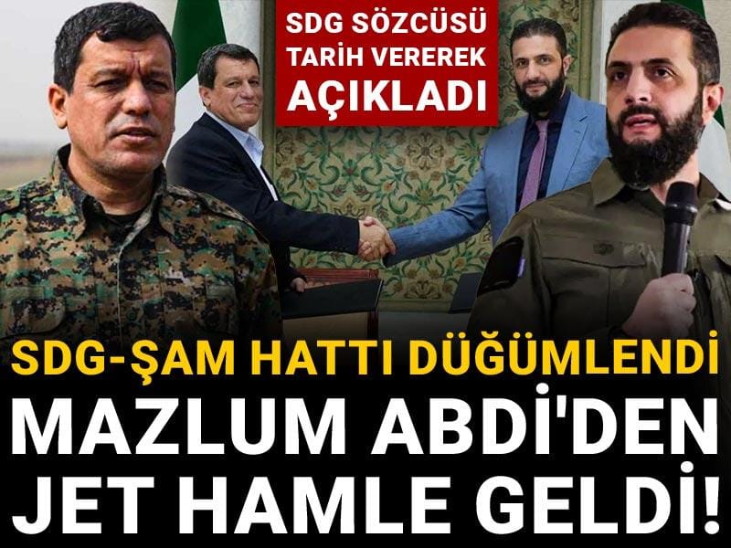 SDG-Şam hattı düğümlendi: Mazlum Abdi'den jet hamle geldi! SDG sözcüsü tarih vererek açıkladı