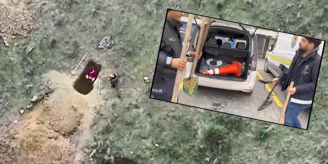 İstanbul'da definecilere dronlu operasyon: 2 gözaltı