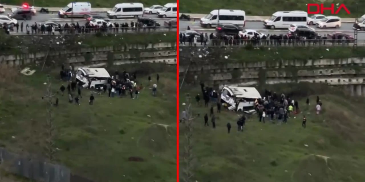 Son Dakika | Esenyurt'ta facia! Otobüs şarampole yuvarlandı: Ölü ve yaralılar var