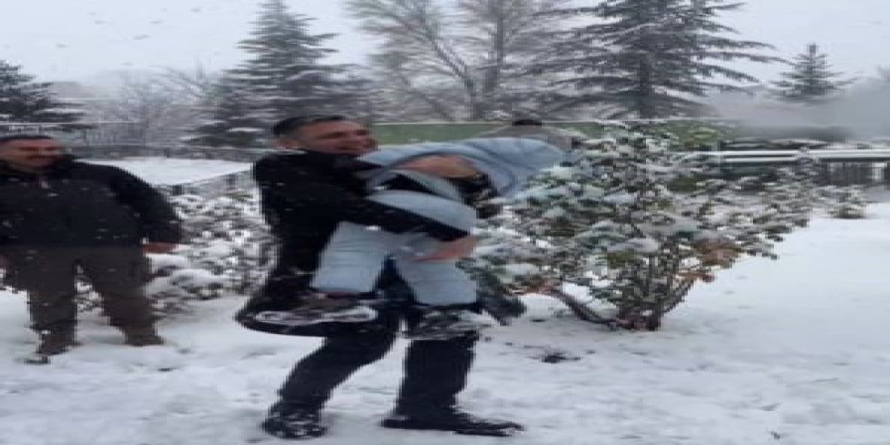 Kayseri Emniyet Müdürü’nden şehit çocuklarına kar sürprizi