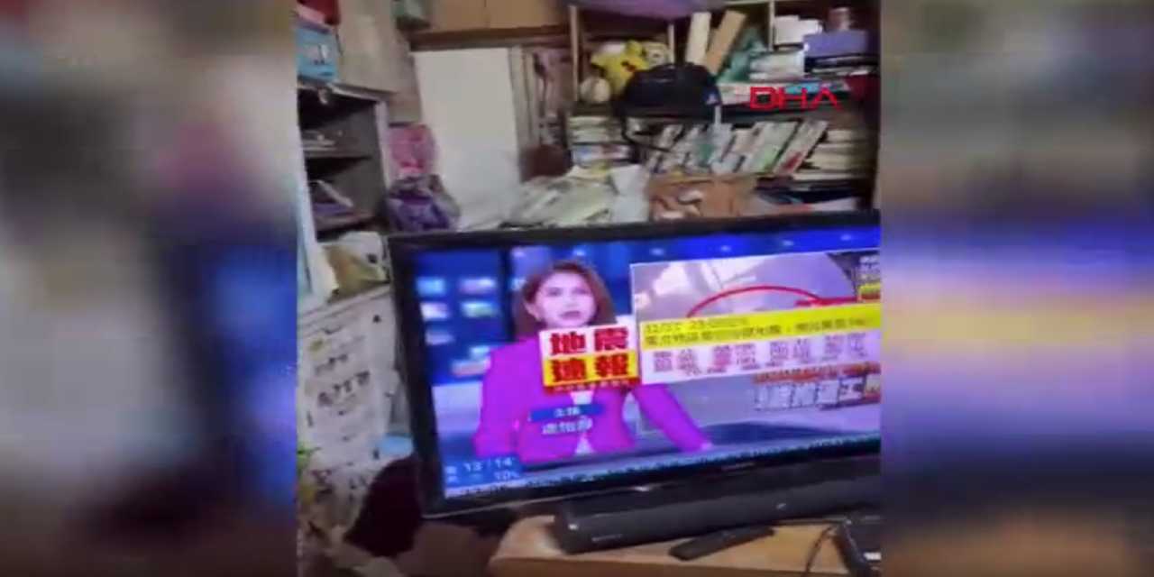 Tayvan'da 7 büyüklüğünde deprem! O anlar kamerada