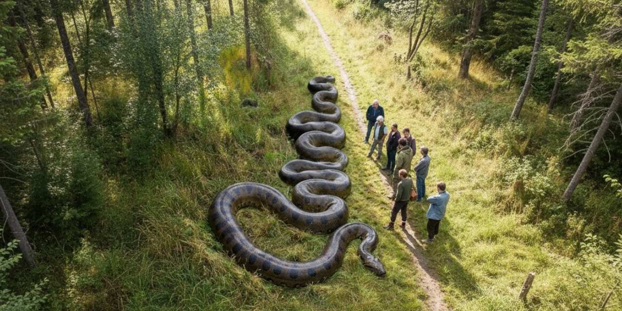 Dünyanın en büyük 33 metrelik yılanı yakalandı