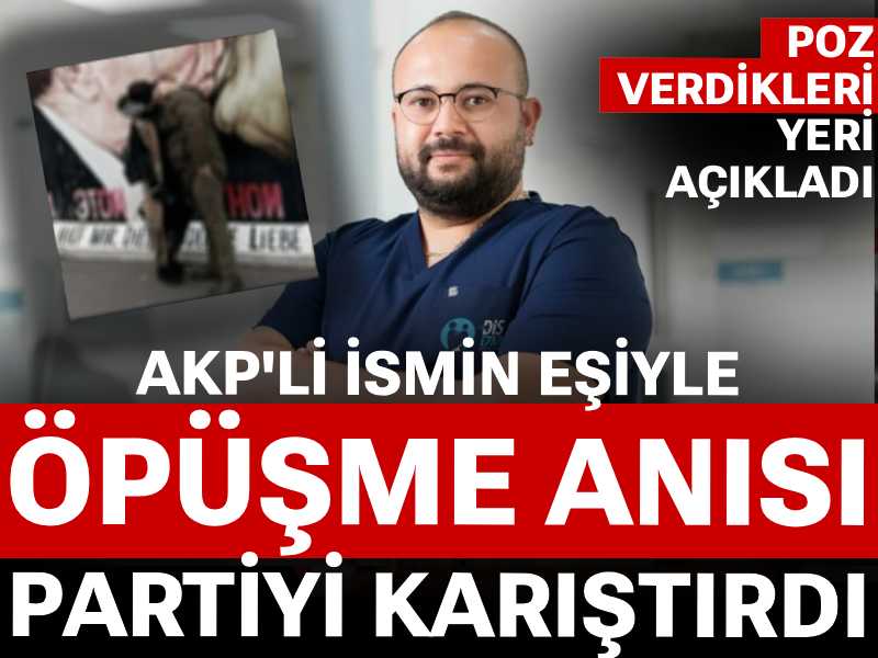 AKP'li ismin eşiyle öpüşme anısı partiyi karıştırdı: Poz verdikleri yeri açıkladı