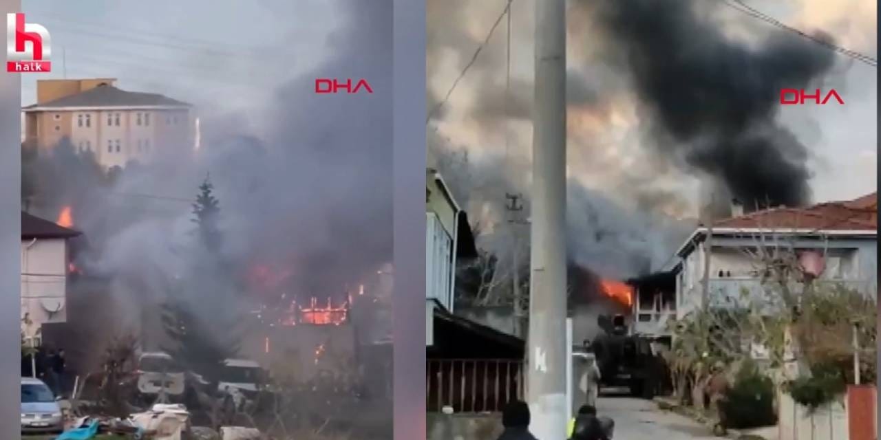 Mahalleli Yalova'daki IŞİD'in hücre evini ateşe verdi iddiası